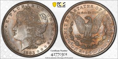 1883 $1 MS65