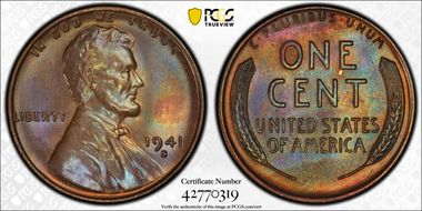 1941-S 1C MS66BN