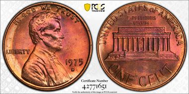 1975-D 1C MS65RB