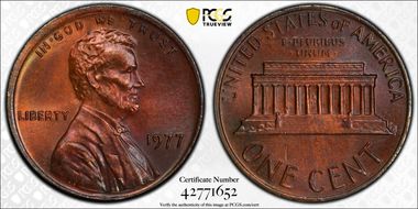 1977 1C MS65BN