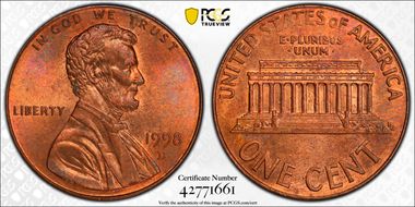 1998-D 1C MS65RB