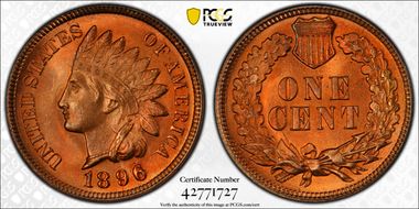 1896 1C MS67RD