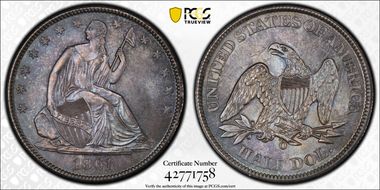 1861-O 50C MS64+
