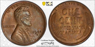 1944-S 1C MS65BN