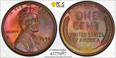 1952-D 1C MS65BN