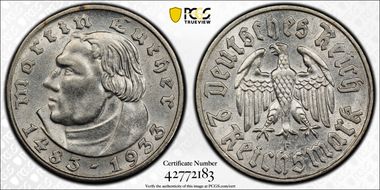 1933-F 2 Mk Luther J-352 MS62