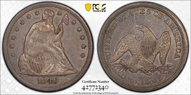 1849 $1 AU53