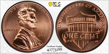 2012 1C Shield MS67RD