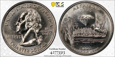 2003-P 25C Arkansas MS64