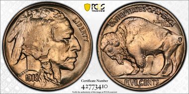 1938-D/S 5C Overmintmark, FS-512 MS66