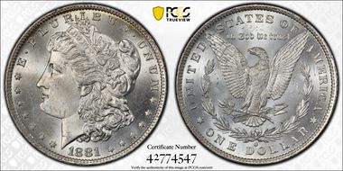 1881-O $1 MS64