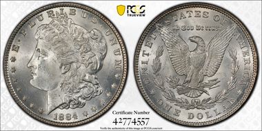 1884 $1 MS64