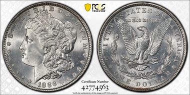 1886 $1 MS64