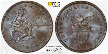 1917/8-S 1C Allen-2.15c MS66BN