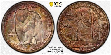 1936-S 50C Bay Bridge MS67+