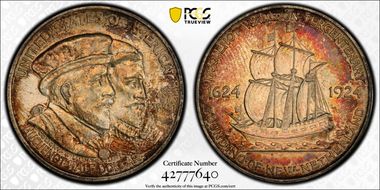 1924 50C Huguenot MS64