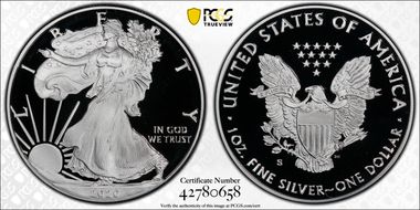 2020-S $1 Silver Eagle PR69DCAM