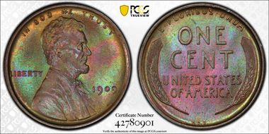 1909 VDB 1C MS66+ BN