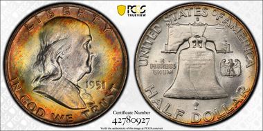 1951-D 50C MS66+ FBL