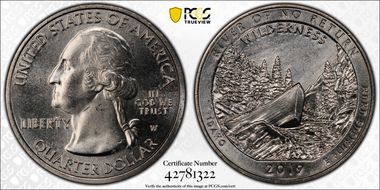 2019-W 25C Frank Church River of No Return NP MS65
