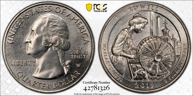 2019-W 25C Lowell NP MS65