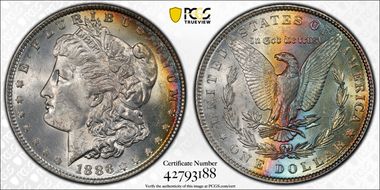 1886 $1 MS63