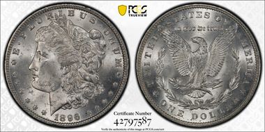 1896 $1 MS63