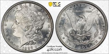 1886 $1 MS66+
