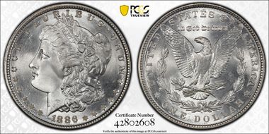 1886 $1 MS68