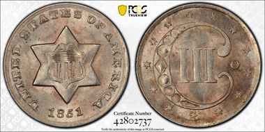 1851-O 3CS MS66
