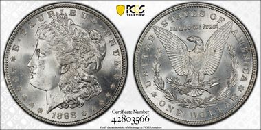 1888 $1 MS66+