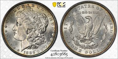 1886 $1 MS64