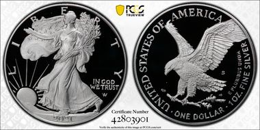 2021-S $1 Silver Eagle - Type 2 First Strike PR69DCAM