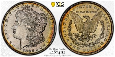 1886 $1 MS67