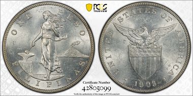 1903-S Peso MS62