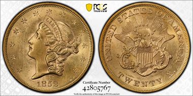 1852 $20 MS61