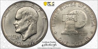 1976-S $1 Silver MS63