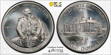 1982-D 50C Washington MS67