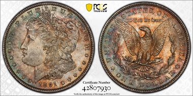 1891 $1 MS65