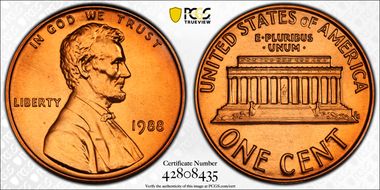 1988 1C MS69RD