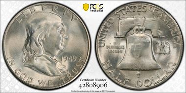 1949-S 50C MS65+ FBL