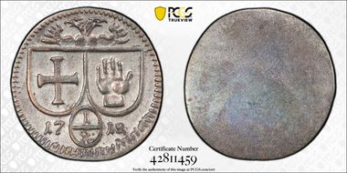 1712 1/2 Kr KM-15 MS63