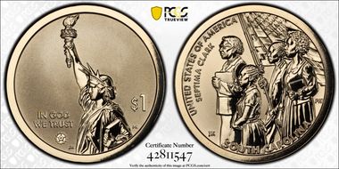 2020-S $1 American Innovation SC Rev PR Septima Clark PR69