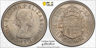 1956 1/2 Cr S-4145 MS65