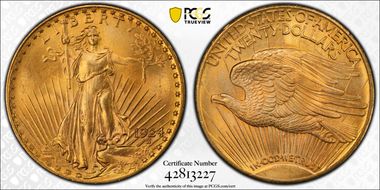 1924 $20 MS66+