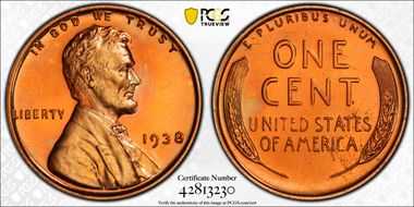 1938 1C PR65CAM