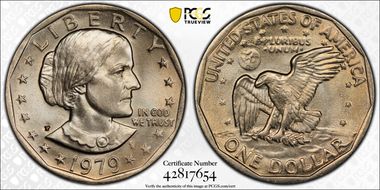 1979-P SBA$1 Wide Rim MS66