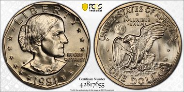 1981-D SBA$1 MS67
