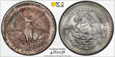 1982-Mo Onza Libertad Ag MS66