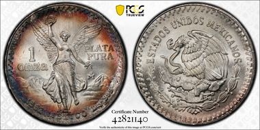 1982-Mo Onza Libertad Ag MS67